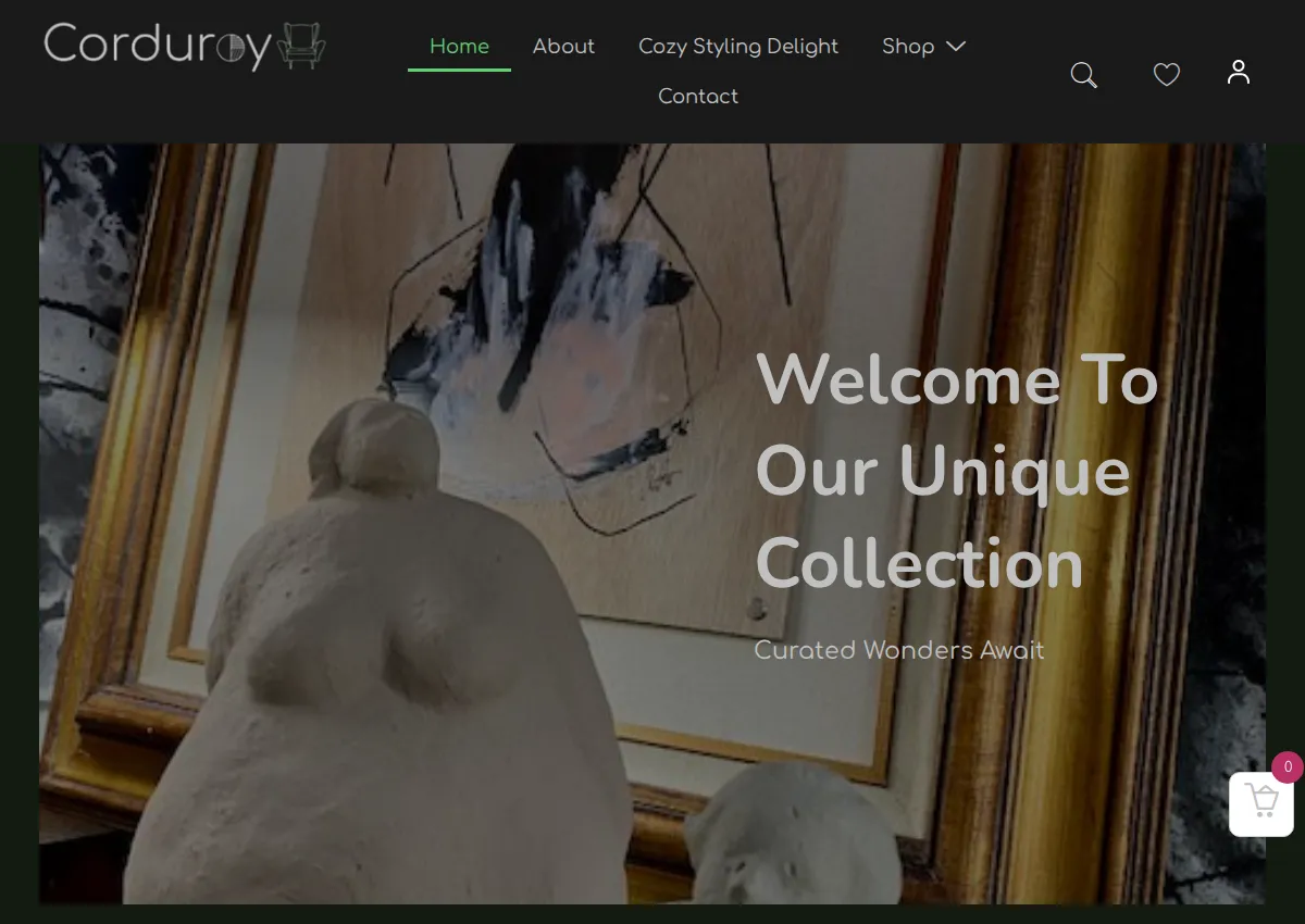 Store homepage