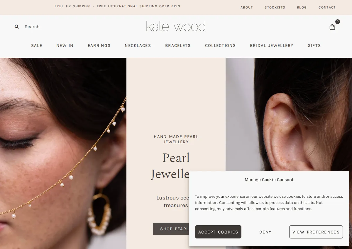 Store homepage
