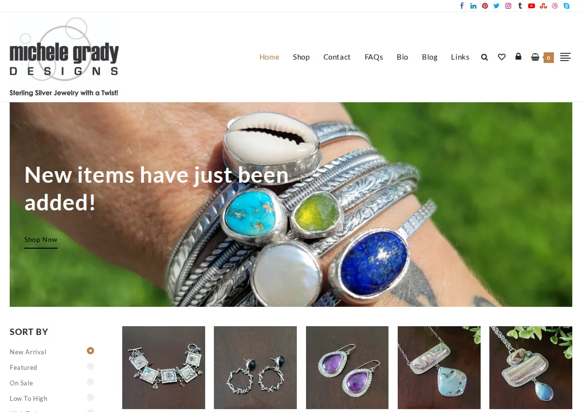 Store homepage