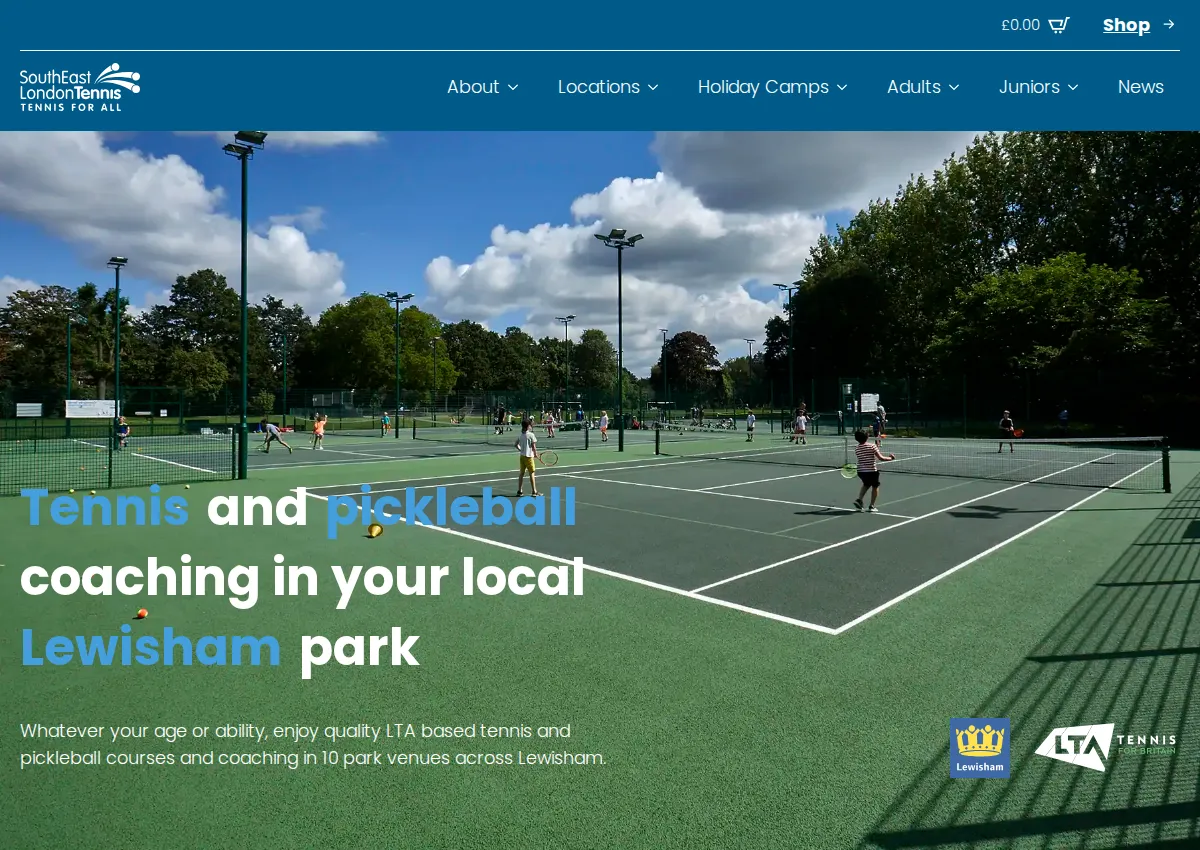 Store homepage