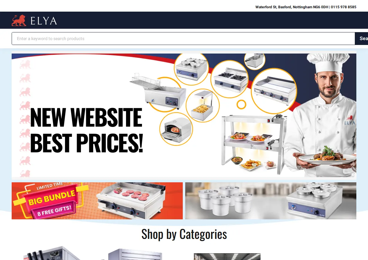 Store homepage