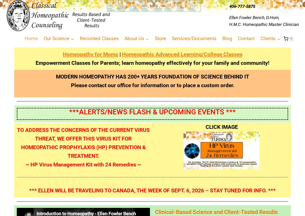 Store homepage