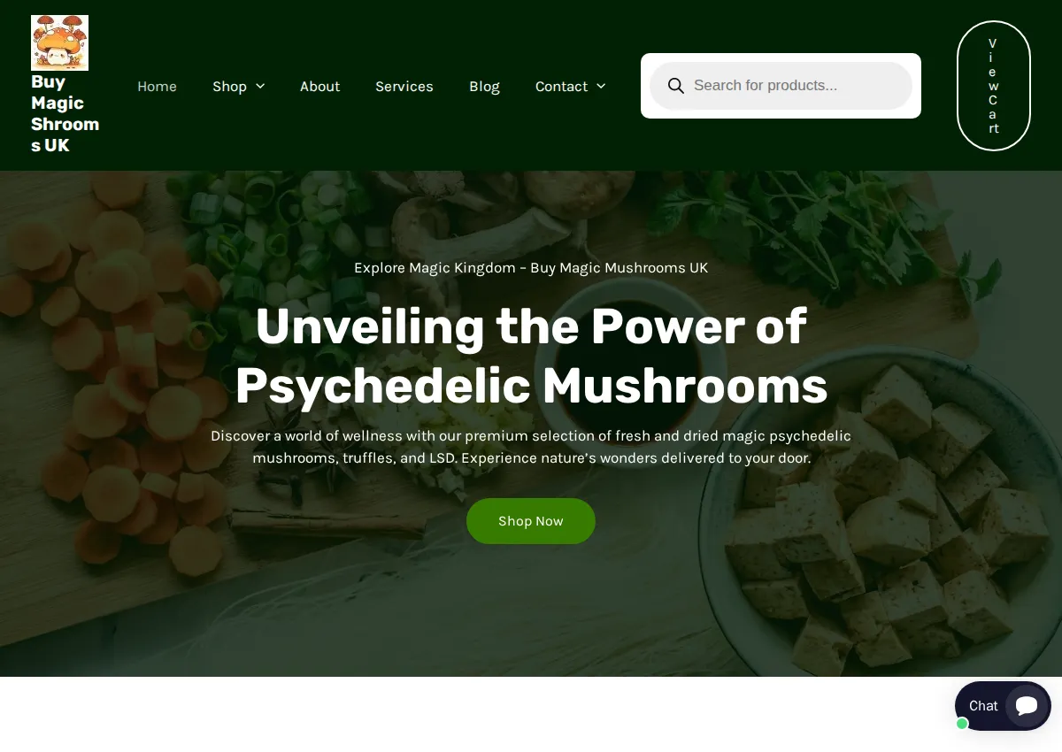 Store homepage