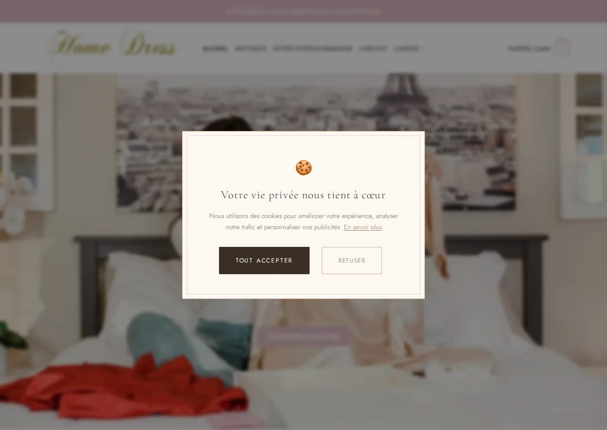 Store homepage