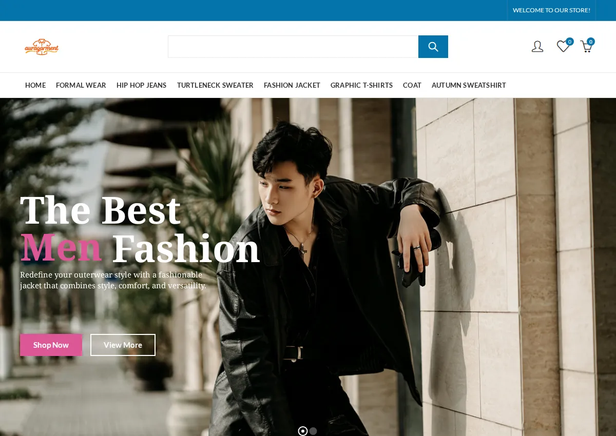 Store homepage