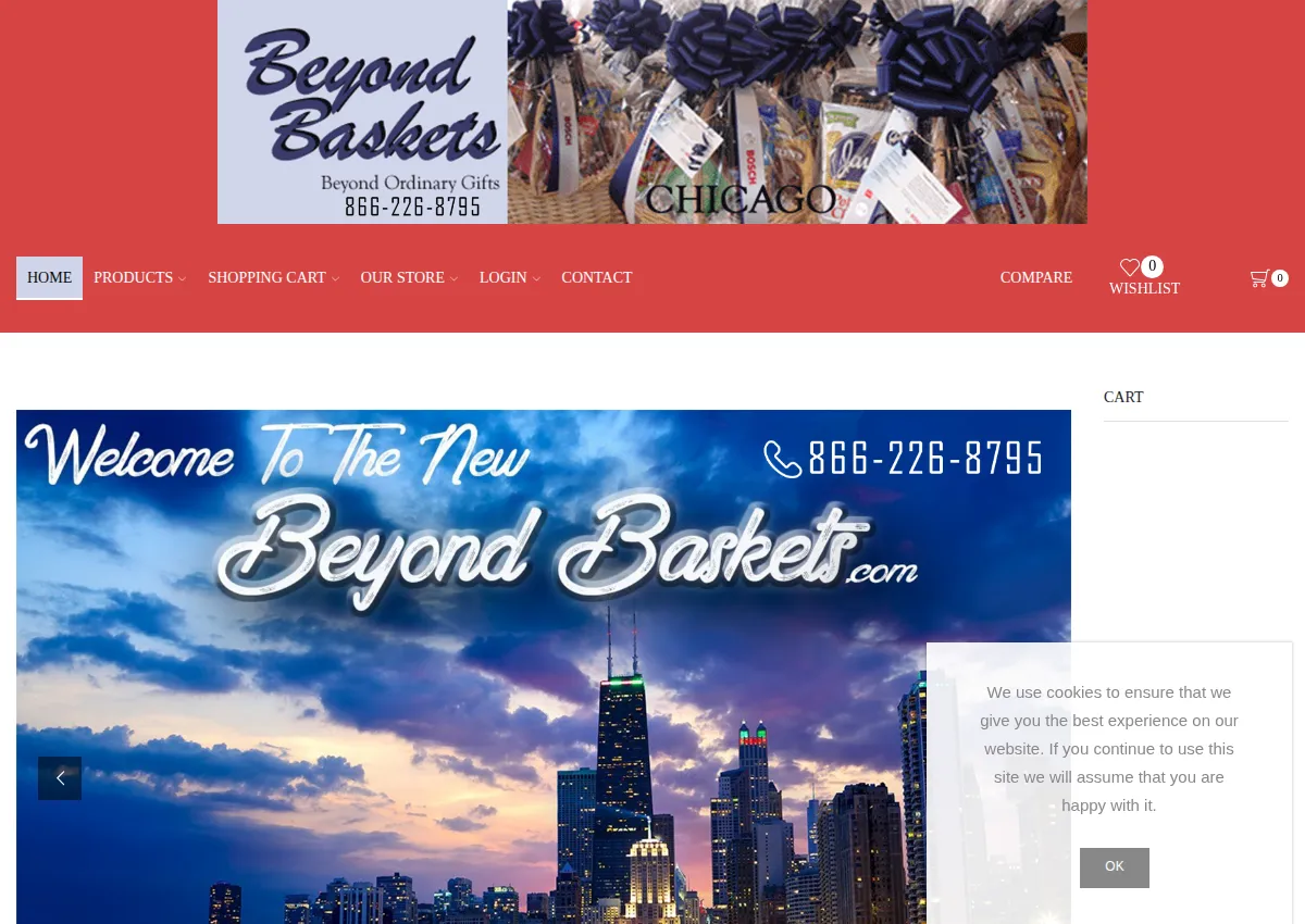 Store homepage