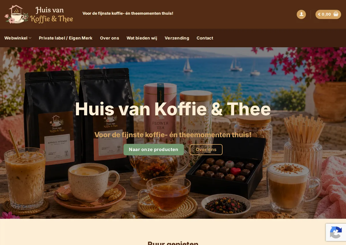 Store homepage