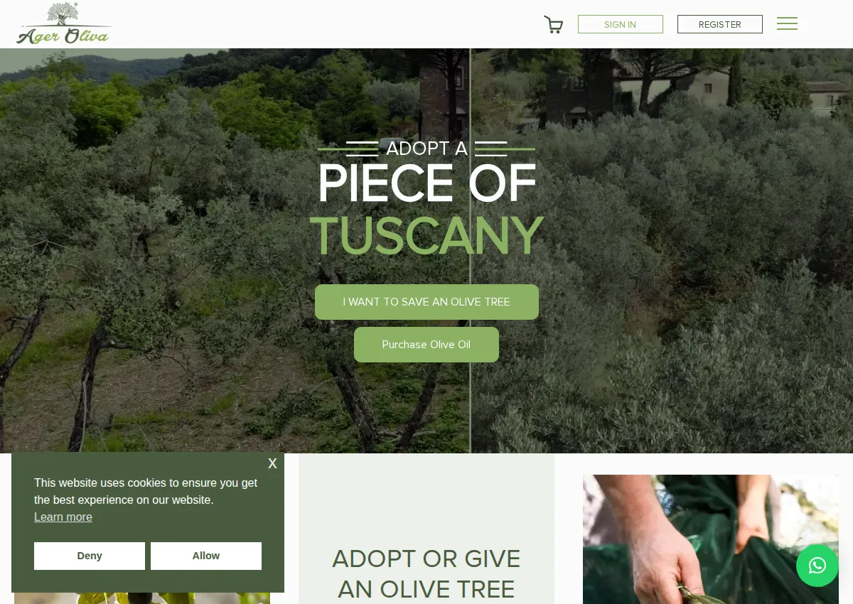 Store homepage