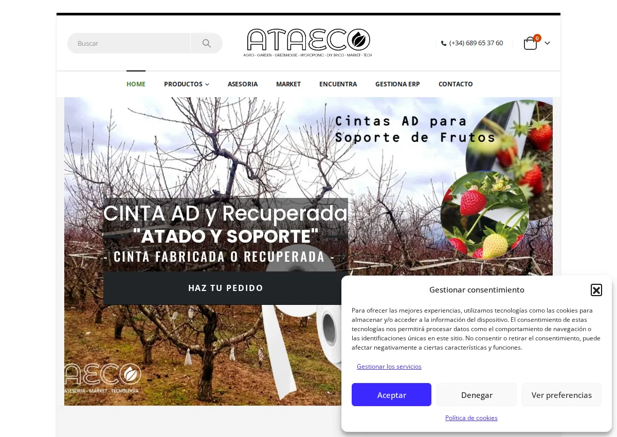 Store homepage