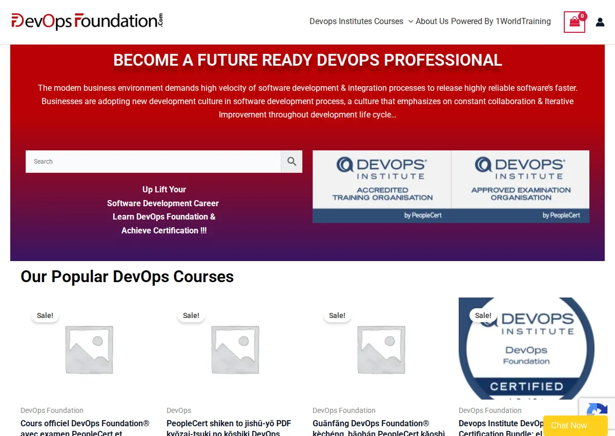 Store homepage