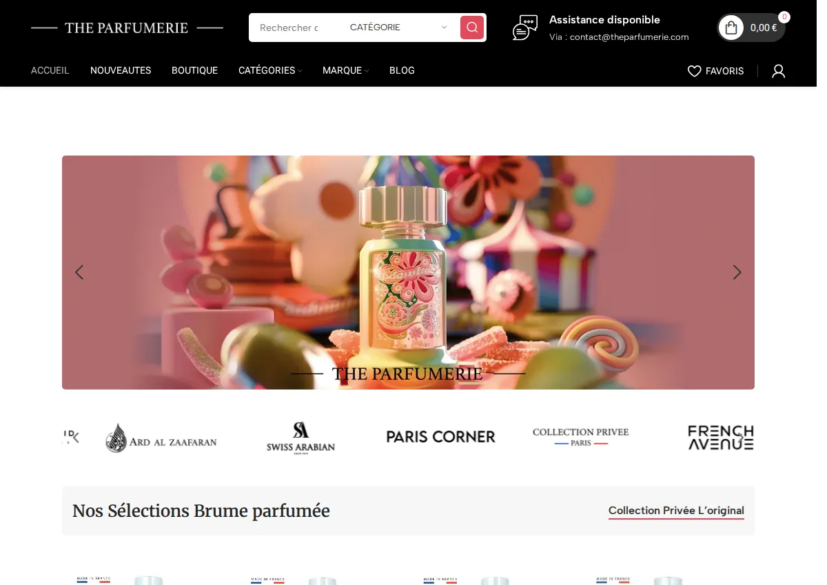 Store homepage