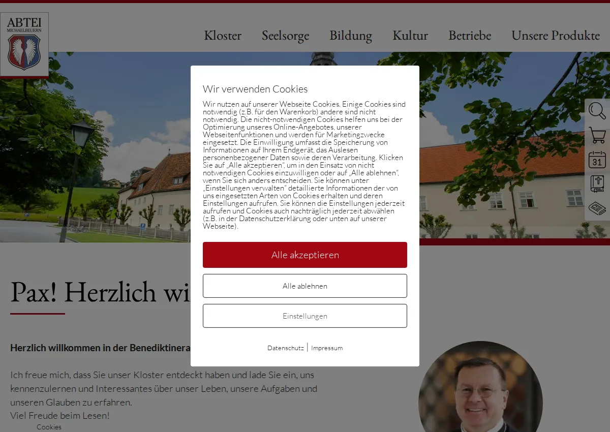Store homepage