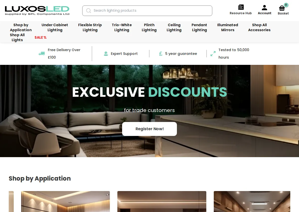 Store homepage