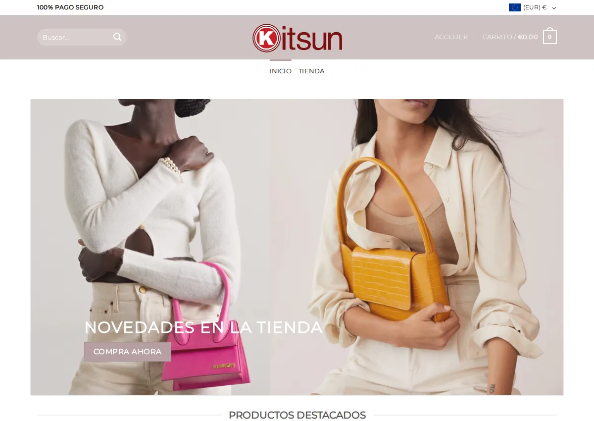 Store homepage