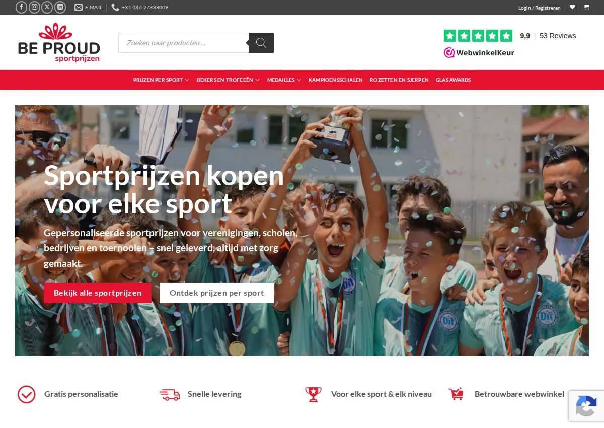Store homepage