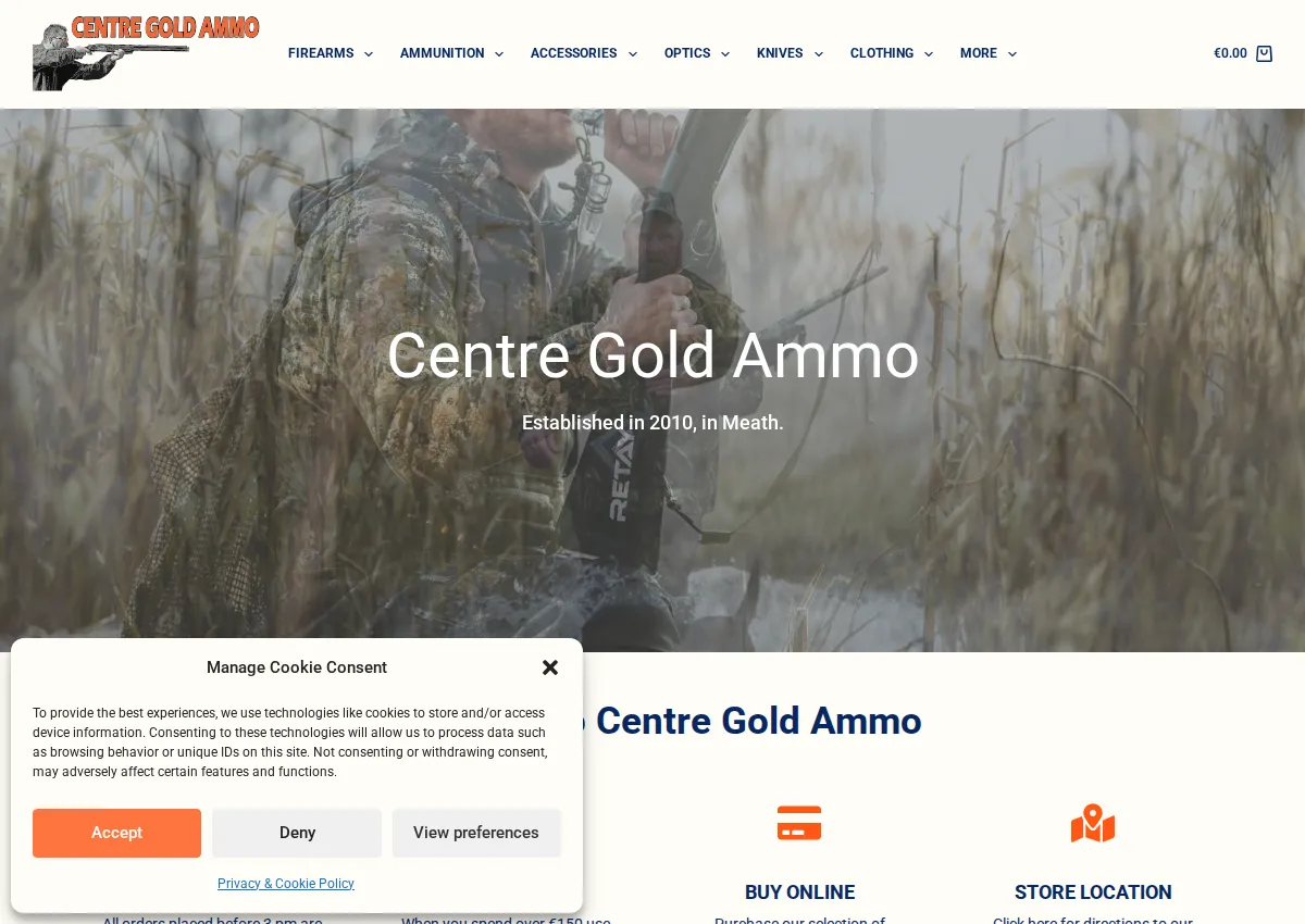 Store homepage