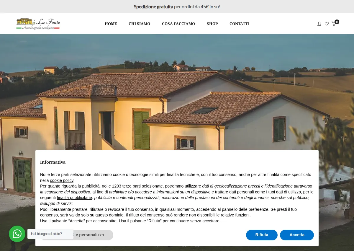 Store homepage