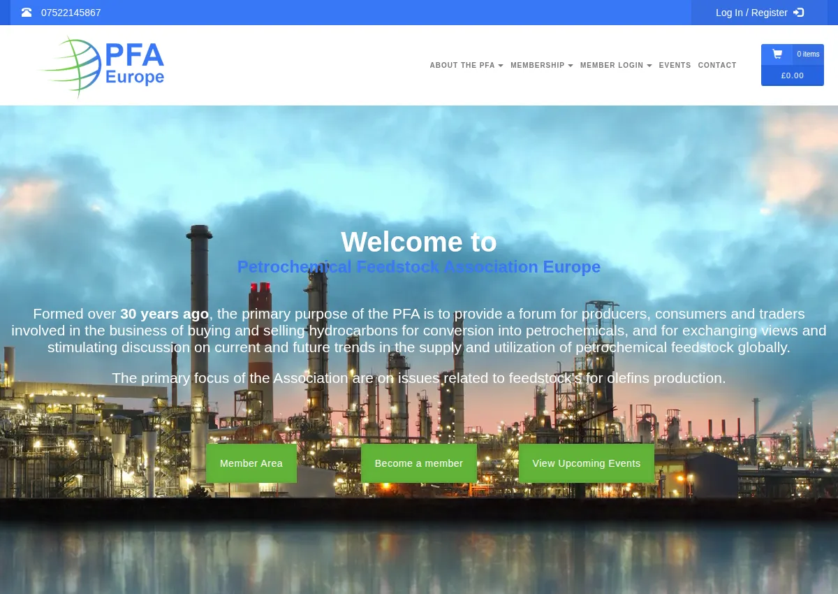 Store homepage