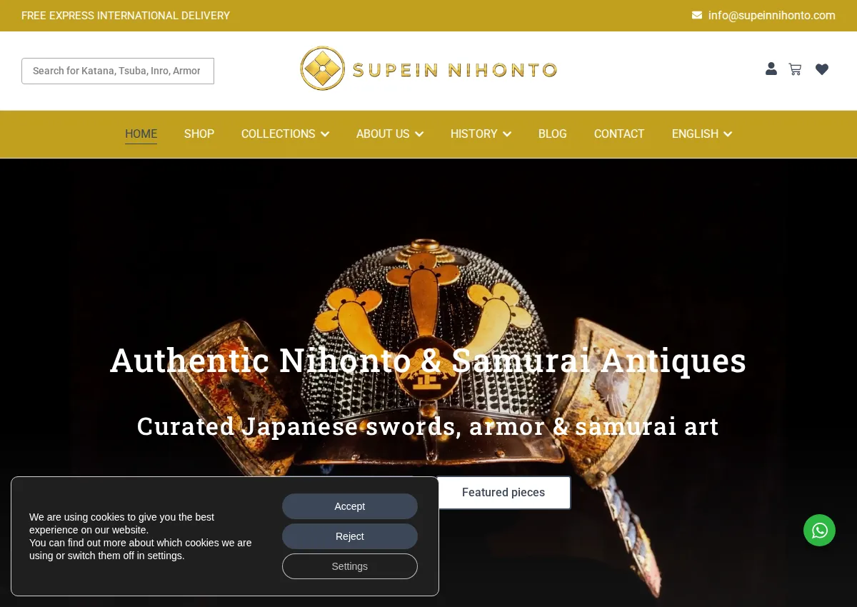 Store homepage