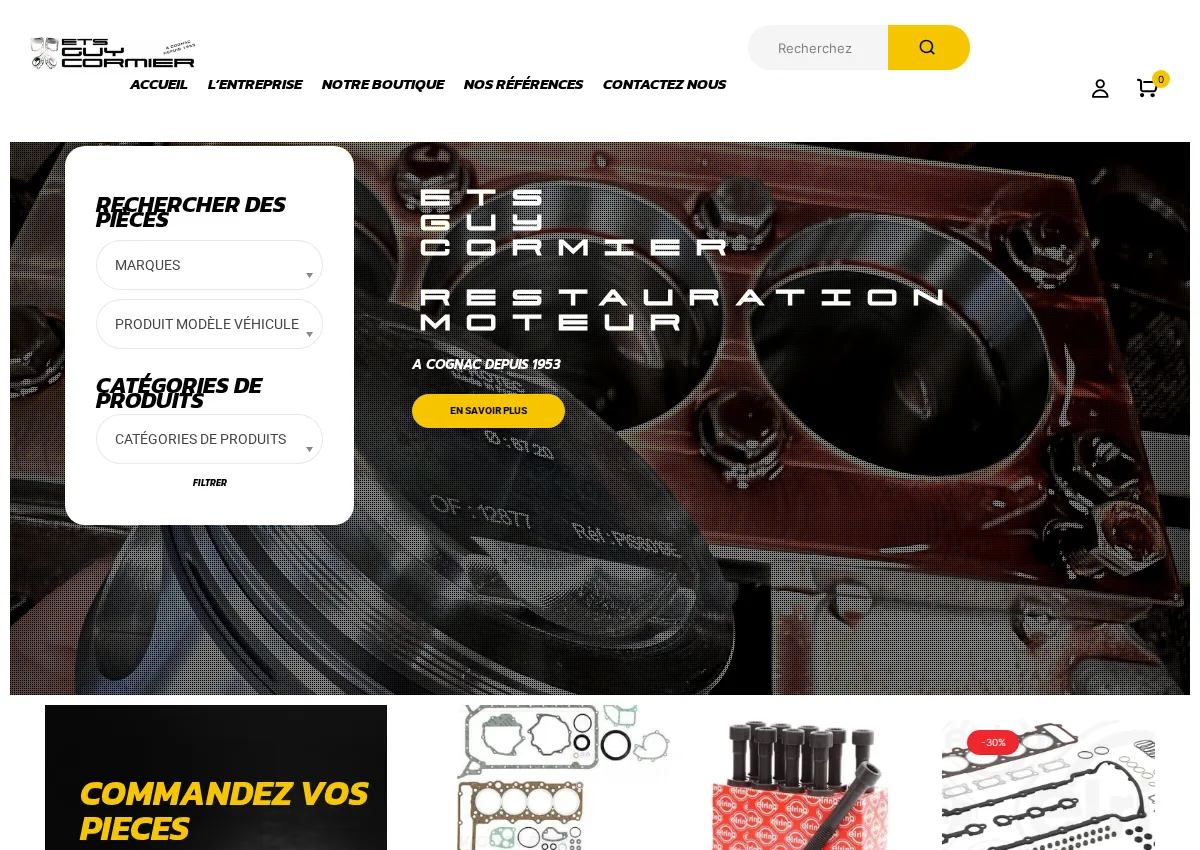 Store homepage