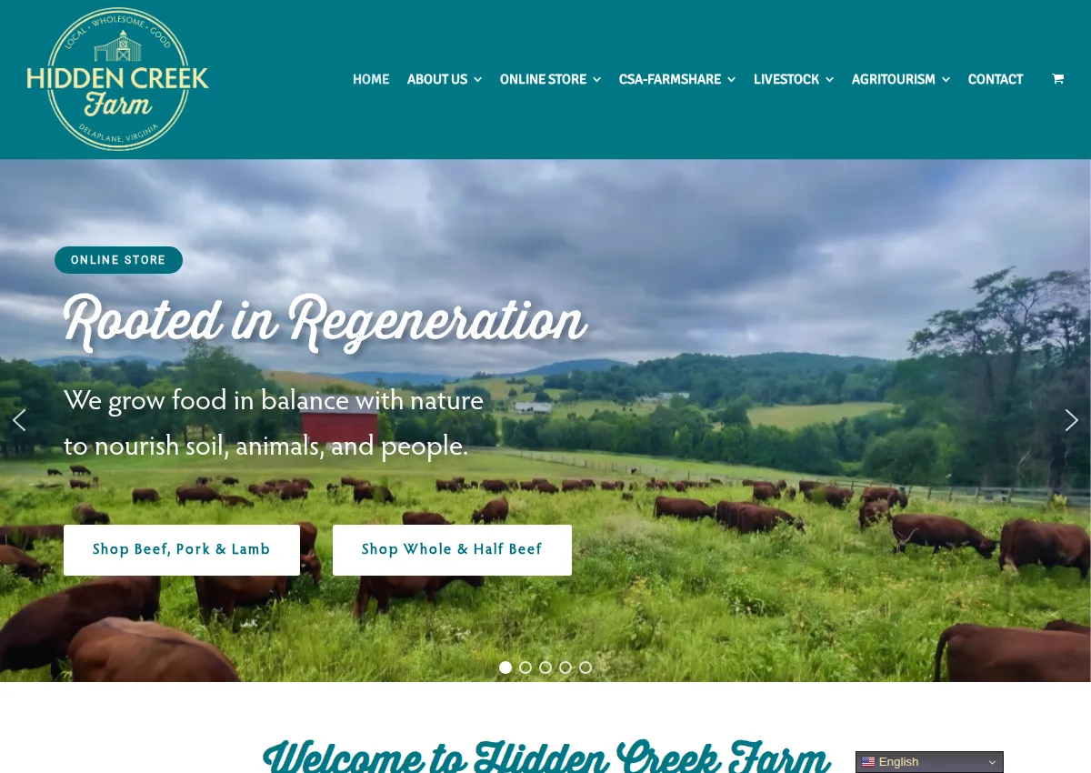 Store homepage