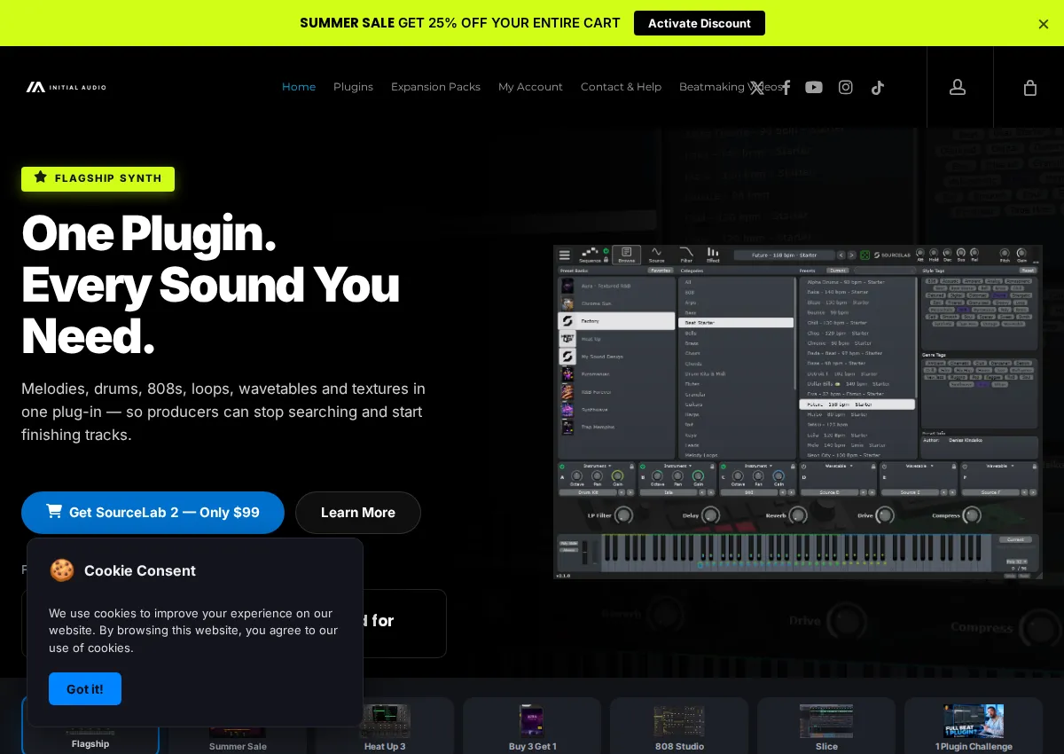 Store homepage