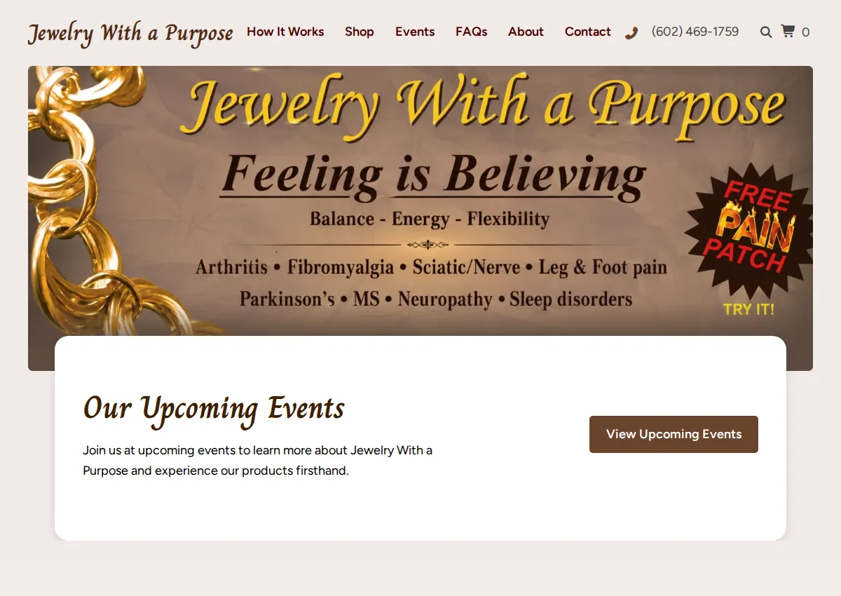 Store homepage