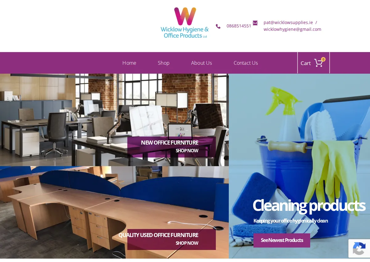 Store homepage