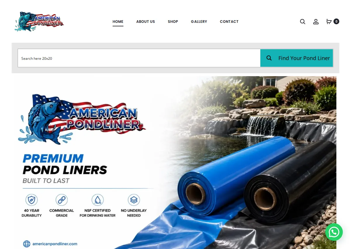 Store homepage