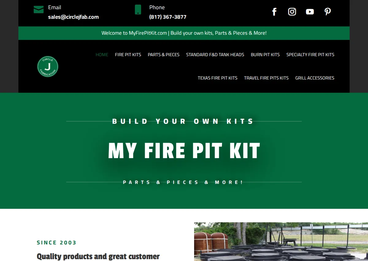 Store homepage