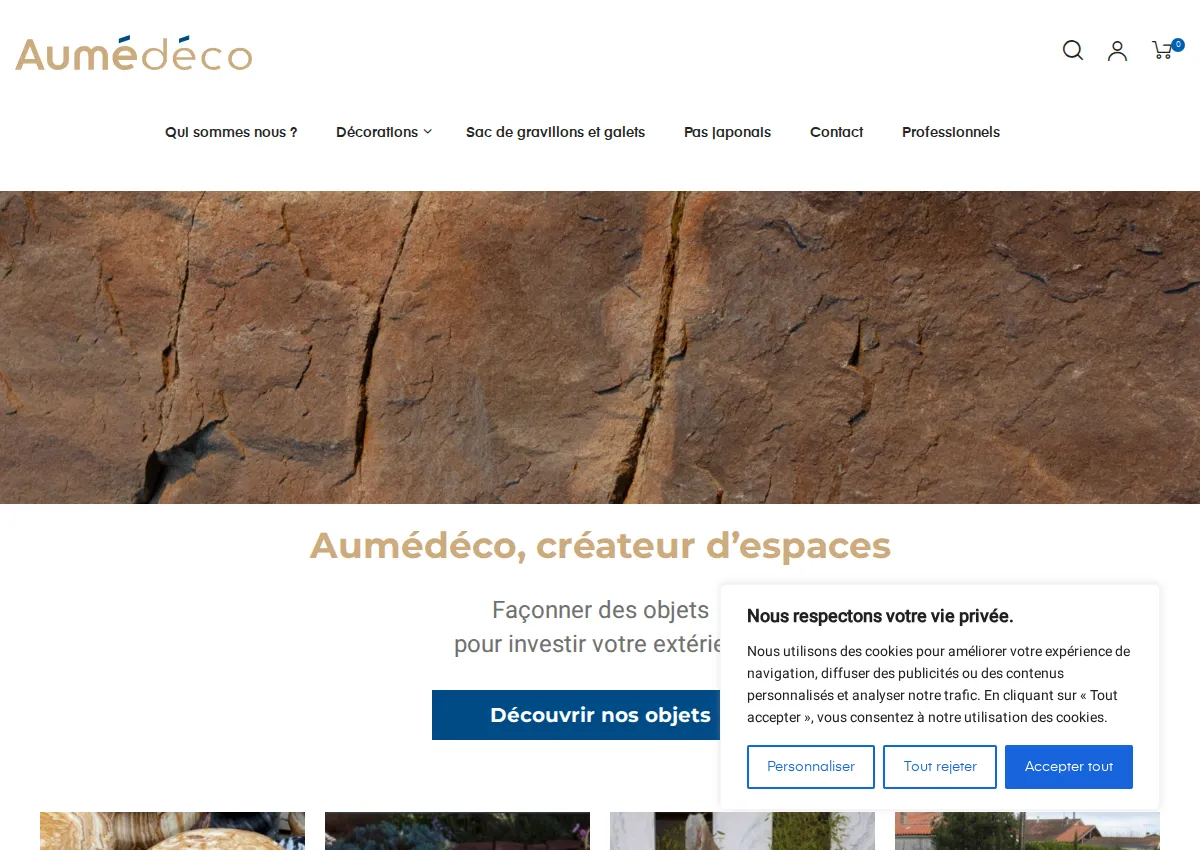 Store homepage