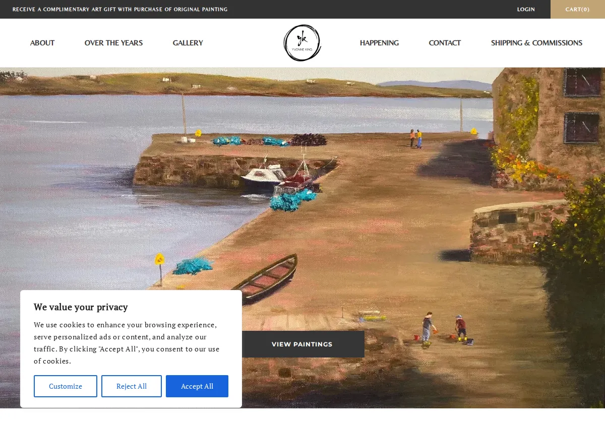 Store homepage