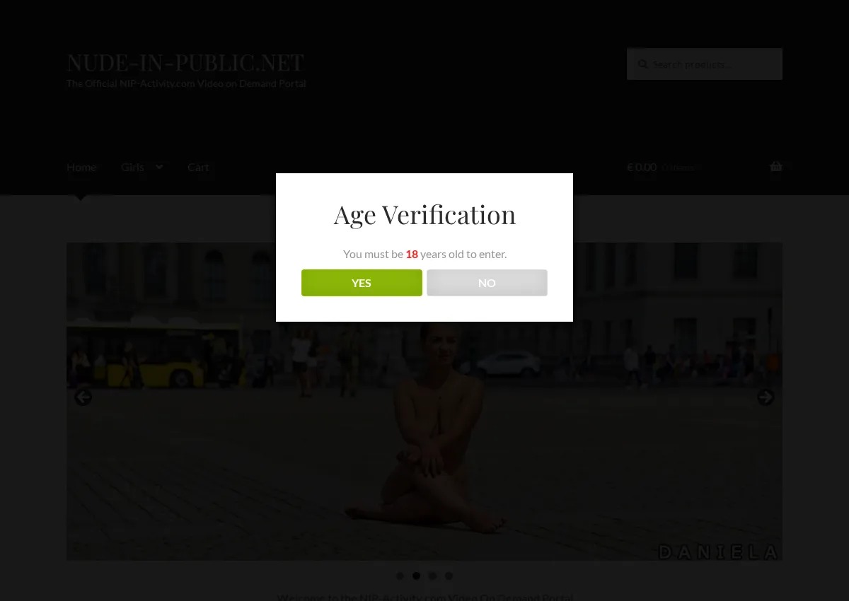 Store homepage