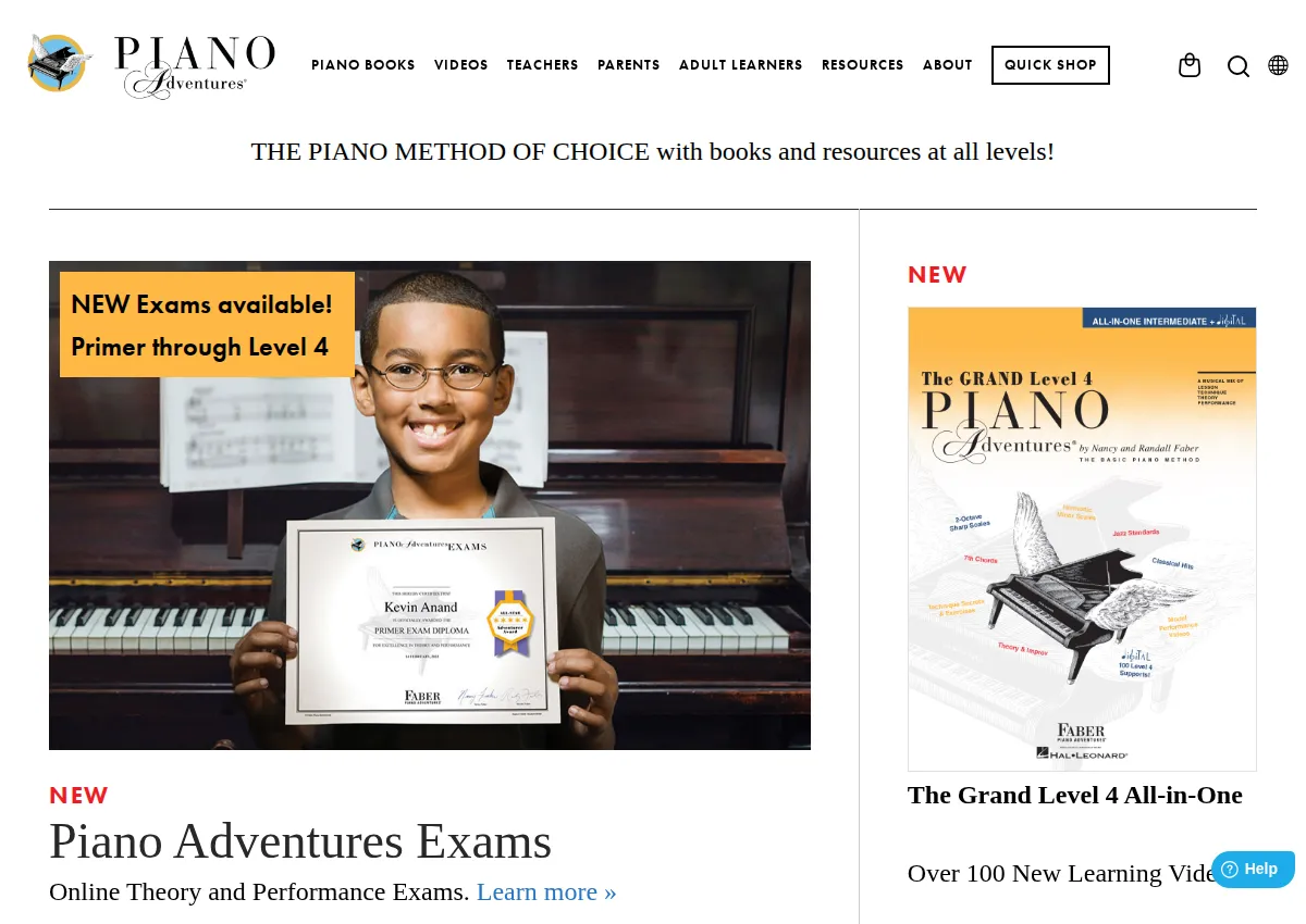 Store homepage