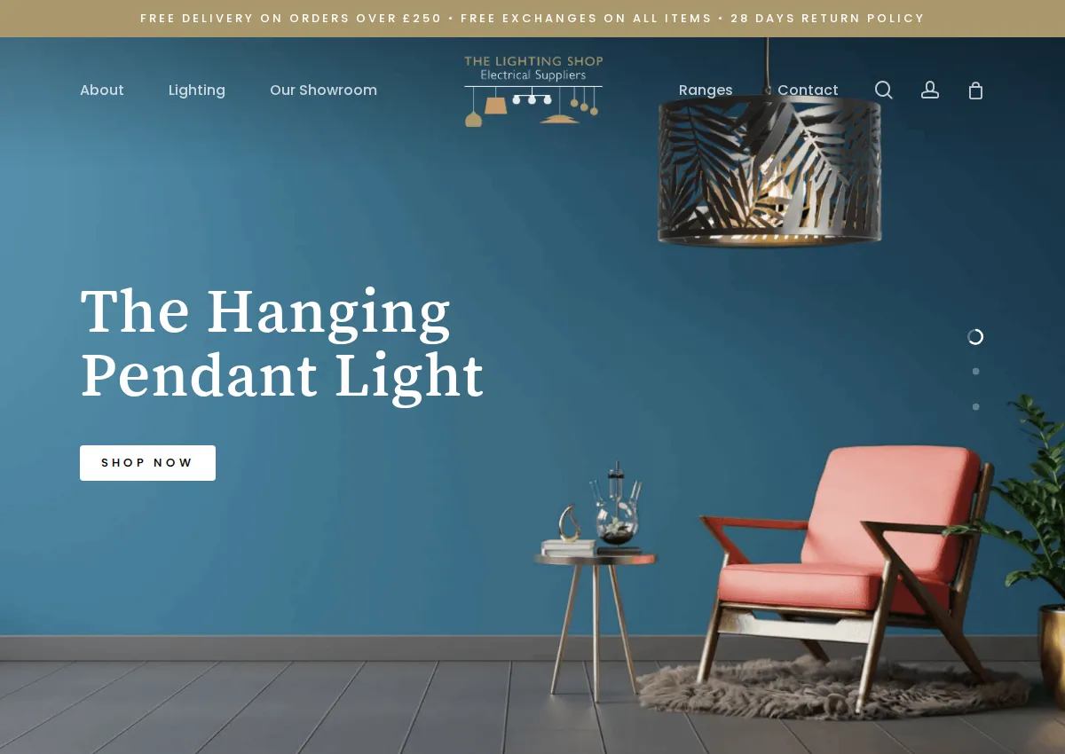 Store homepage