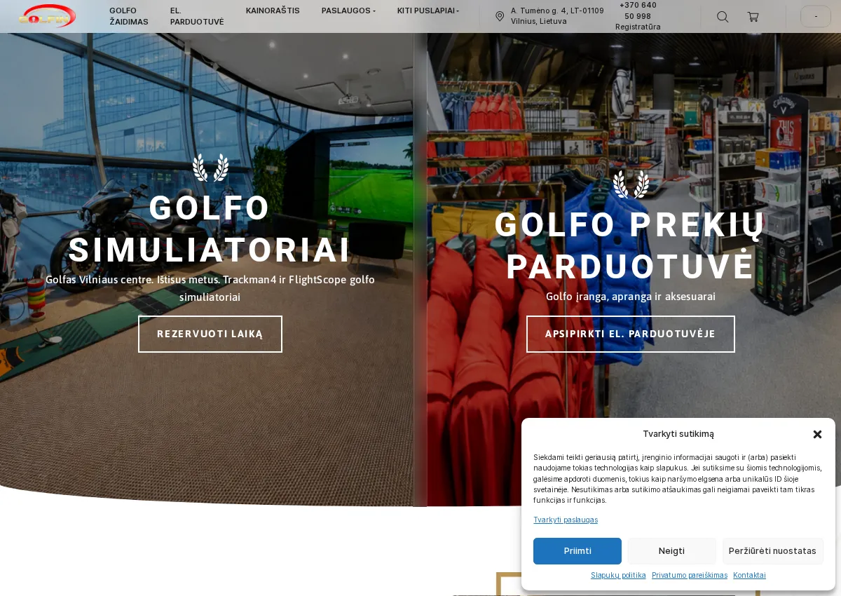 Store homepage
