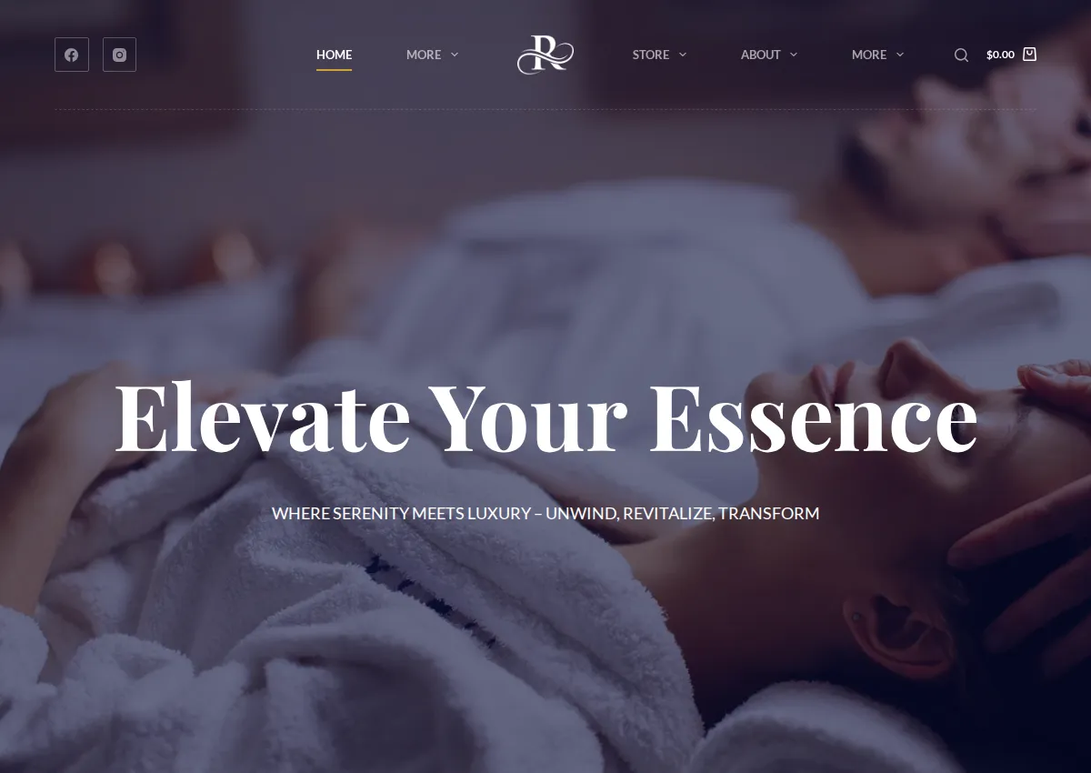 Store homepage