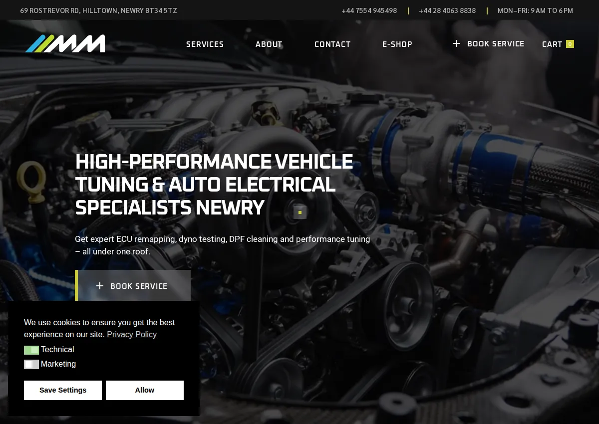 Store homepage
