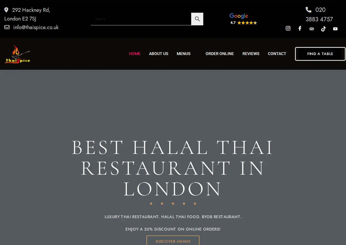Store homepage
