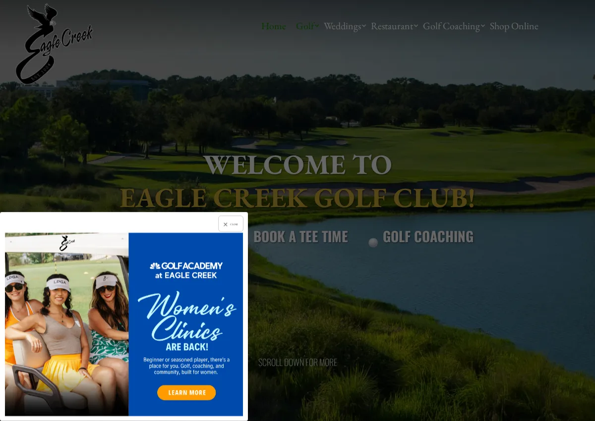 Store homepage