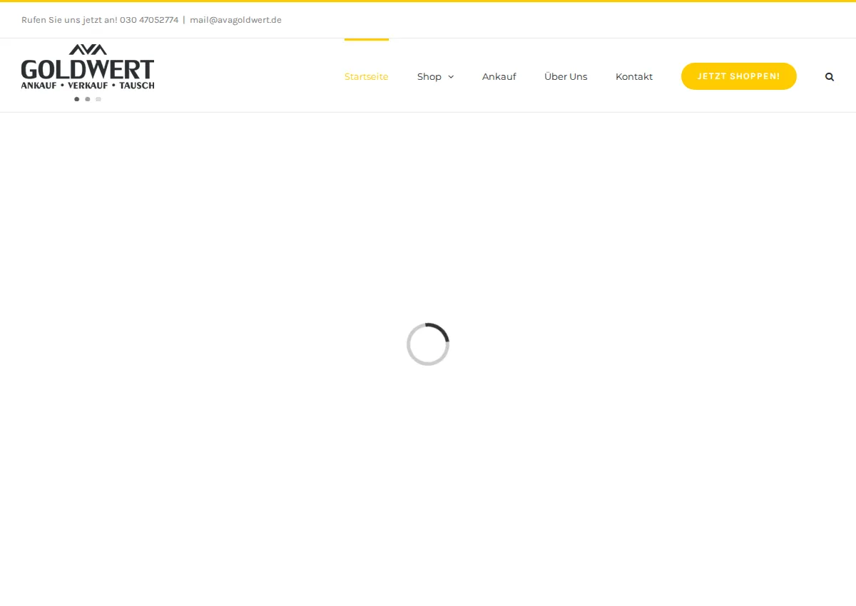 Store homepage