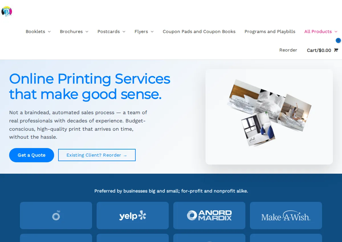 Store homepage