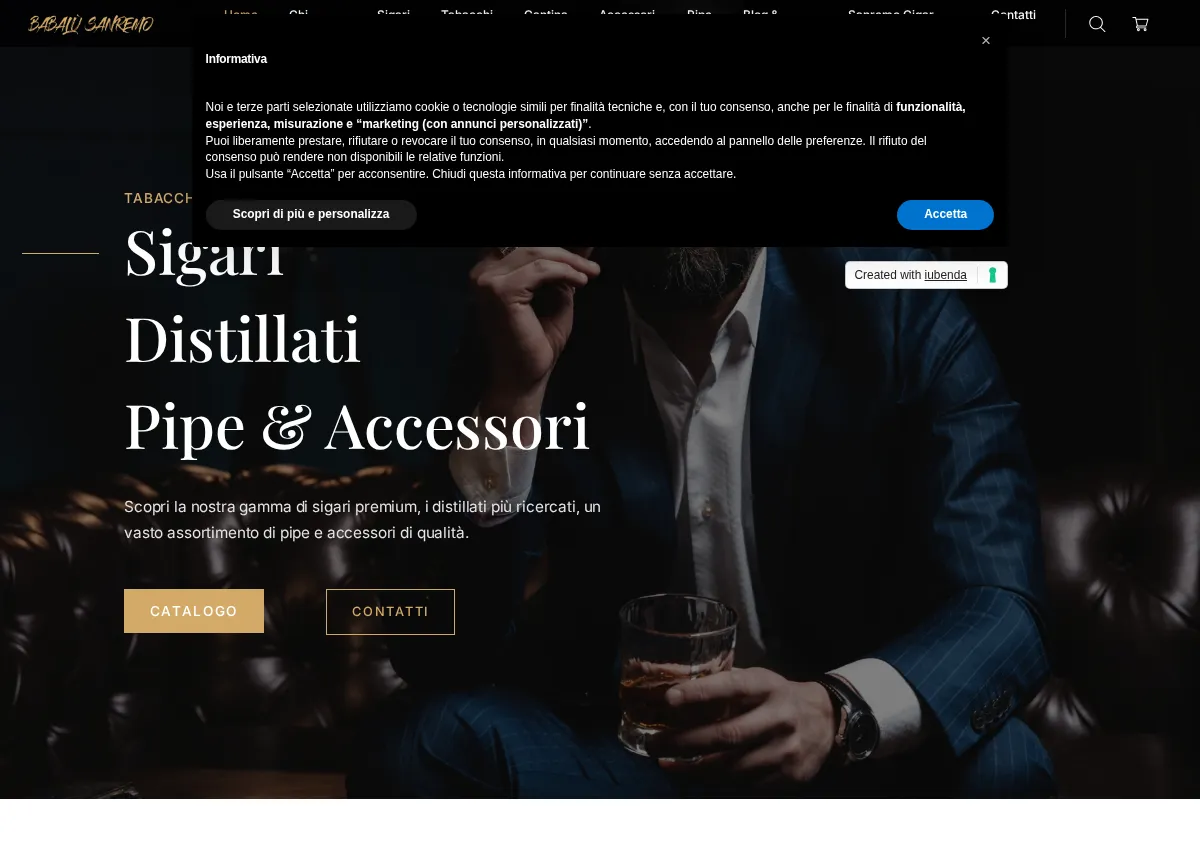 Store homepage
