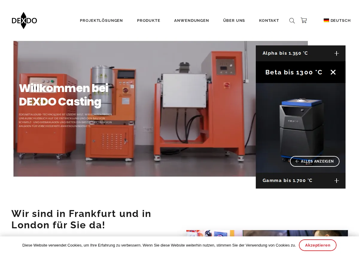 Store homepage