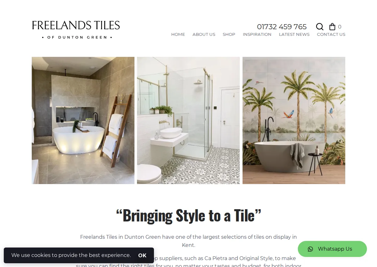 Store homepage