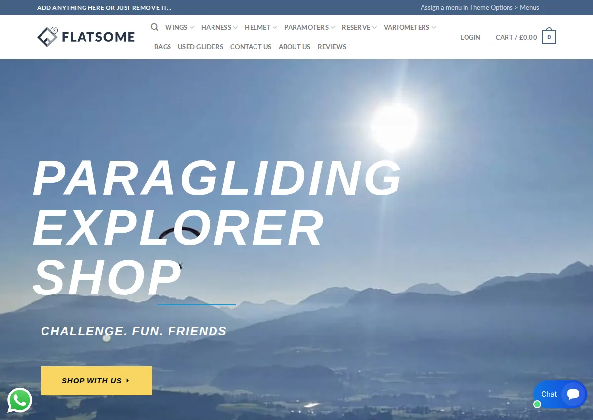 Store homepage