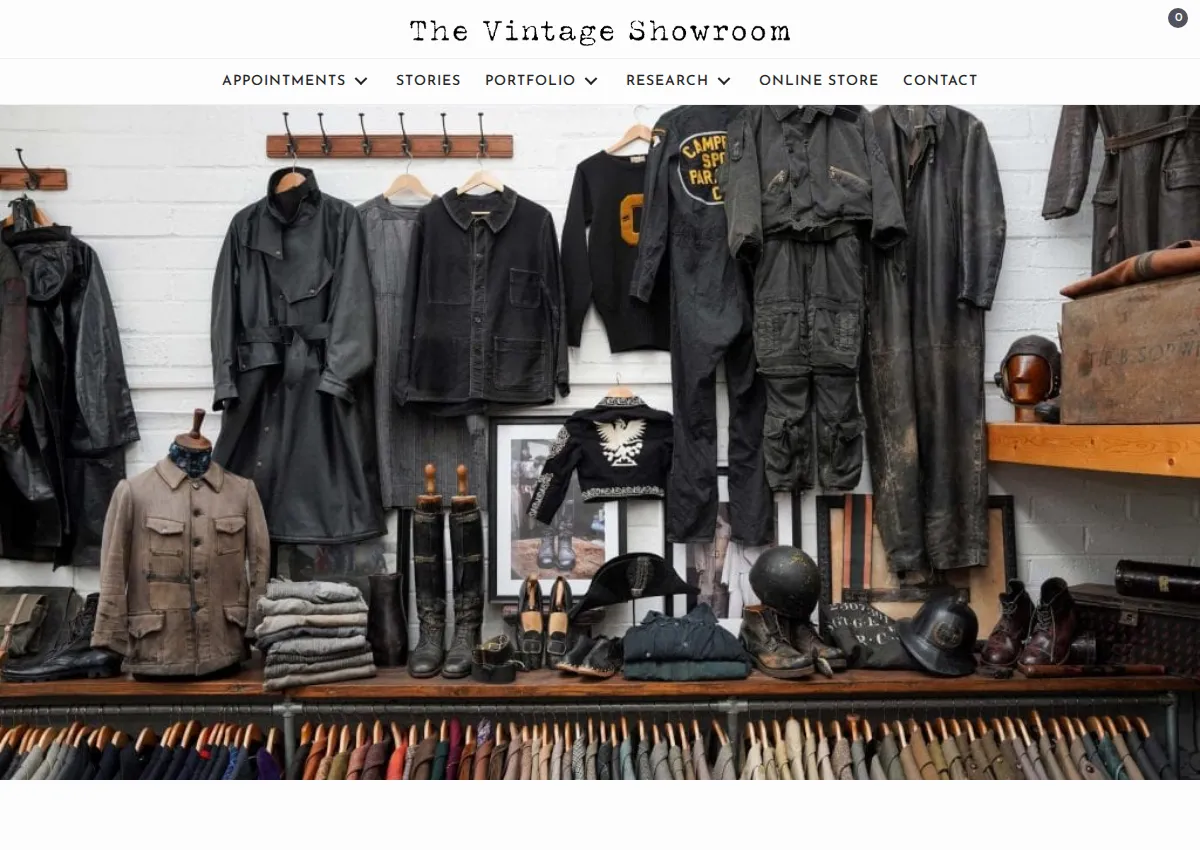 Store homepage