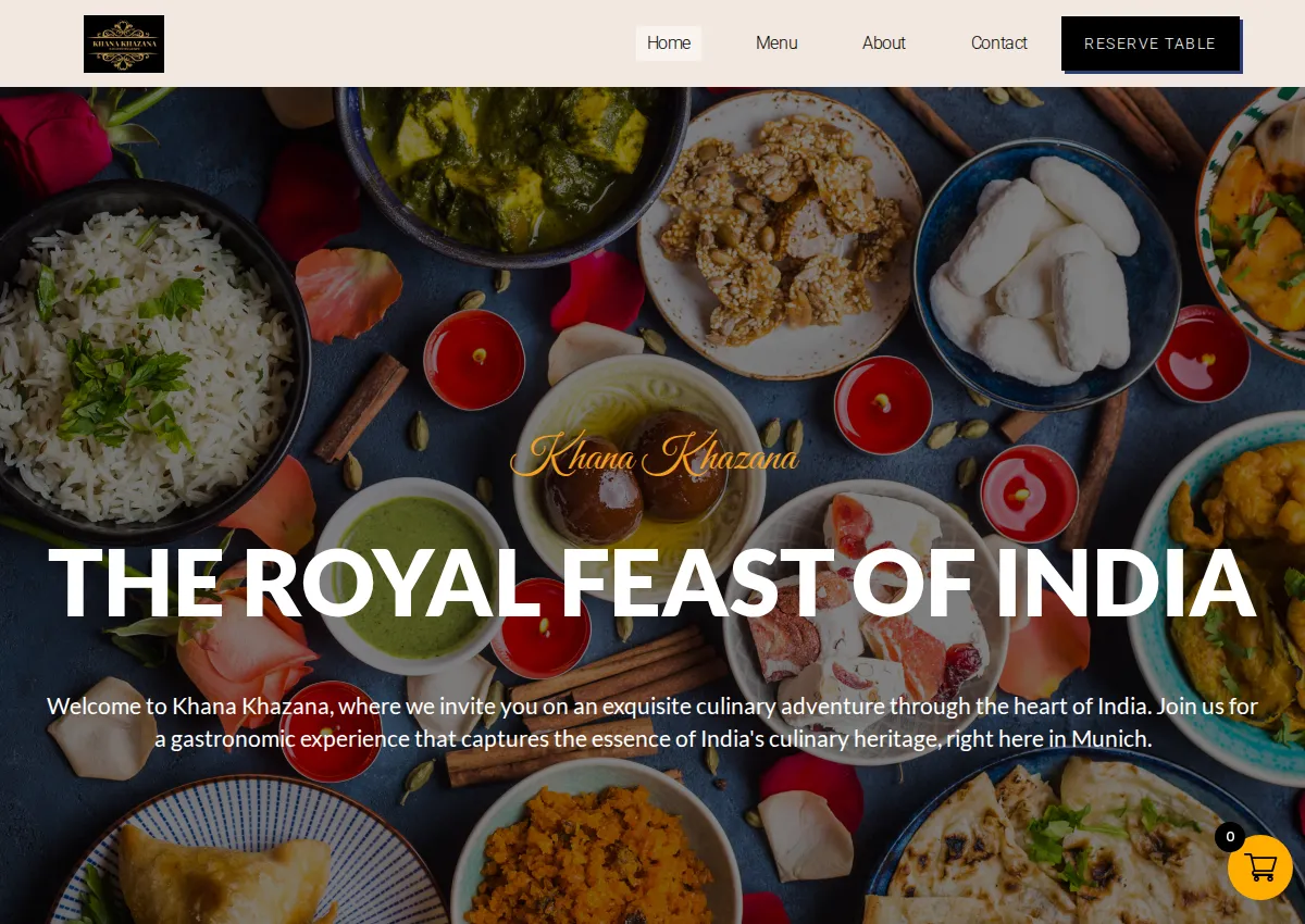 Store homepage