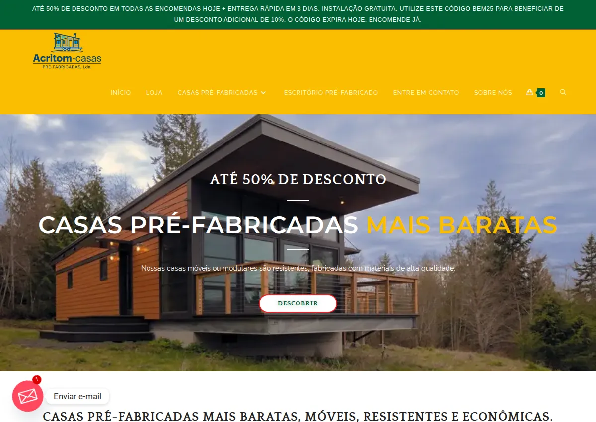 Store homepage