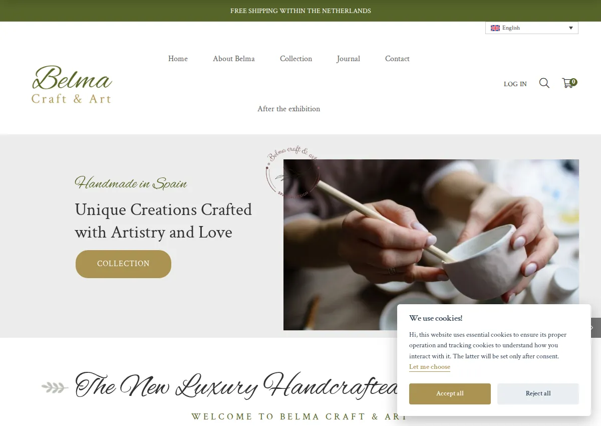 Store homepage